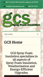 Mobile Screenshot of gcssprayfoam.com