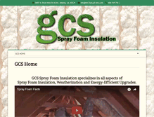 Tablet Screenshot of gcssprayfoam.com